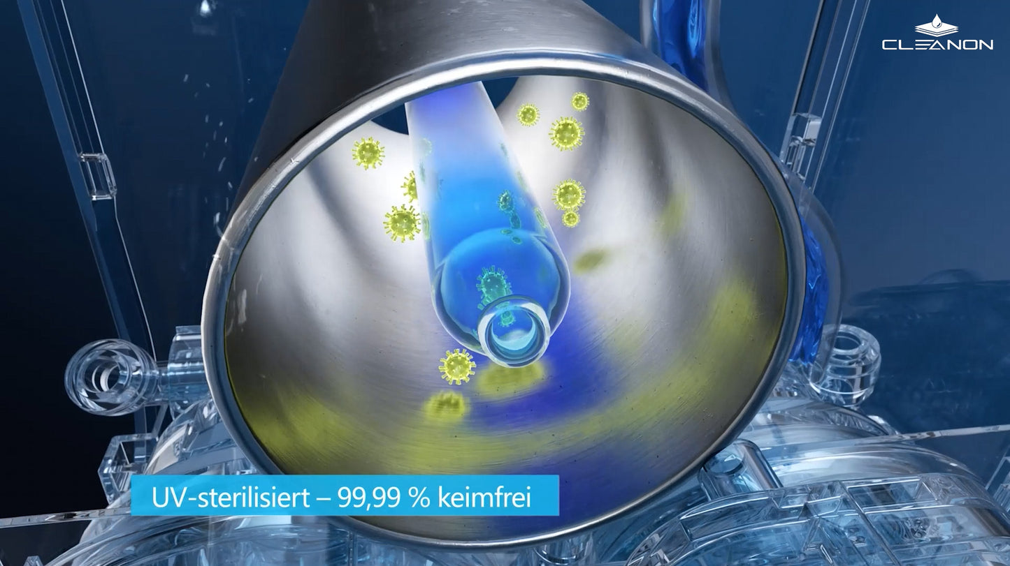 Premium Umkehrosmose-Wasserfilteranlage mit Kühlung und individuell temperiertem Wasser