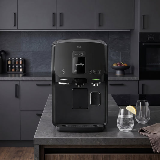 Premium Wasserfilter NAIS SODA RO mit Sprudel & Eiswürfel