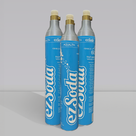 3er Vorratspack: ezSoda CO₂-Tauschzylinder Sparset (3 x 60L)