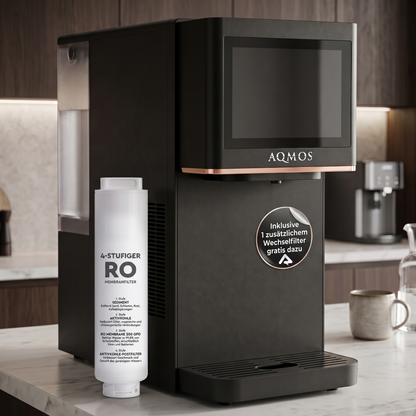 5-in-1 Smart-Auftisch-Wasserfilter-Anlage mit Sprudelfunktion (Schwarz)