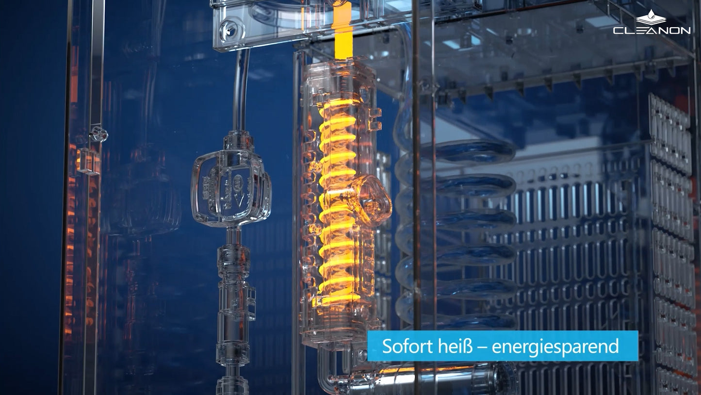 Premium Umkehrosmose-Wasserfilteranlage mit Kühlung und individuell temperiertem Wasser