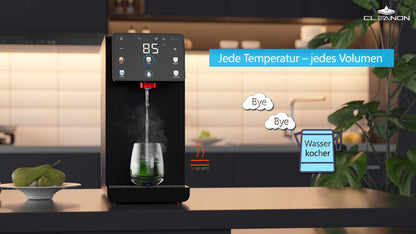 Premium Umkehrosmose-Wasserfilteranlage mit Kühlung und individuell temperiertem Wasser