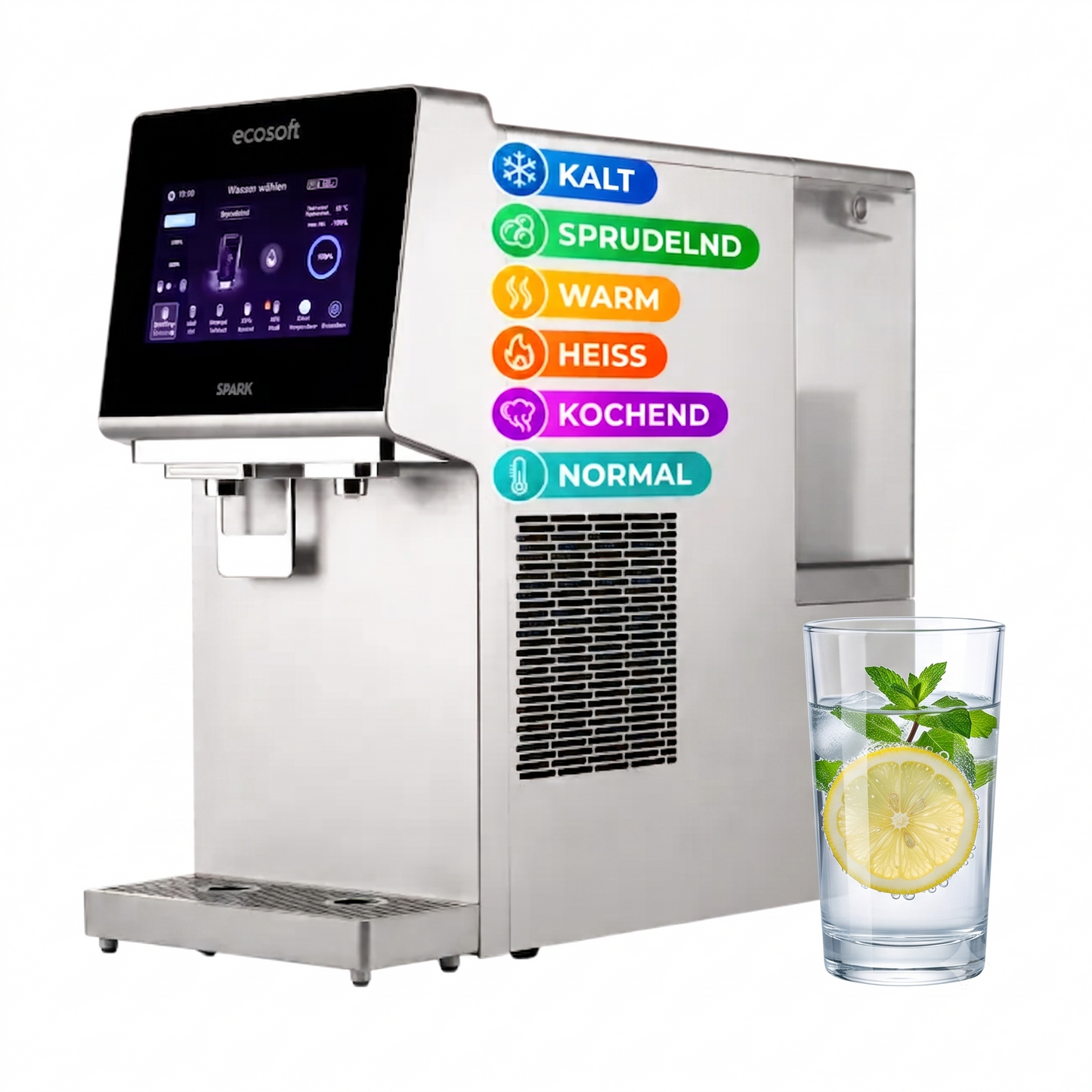 5-in-1 Smart-Auftisch-Wasserfilter-Anlage mit Sprudelfunktion