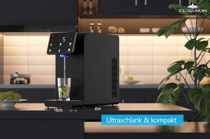 CLEANON L1 Wasserbar Abmessungen und Maße: Ultraschlankes und kompaktes Design für die Küche